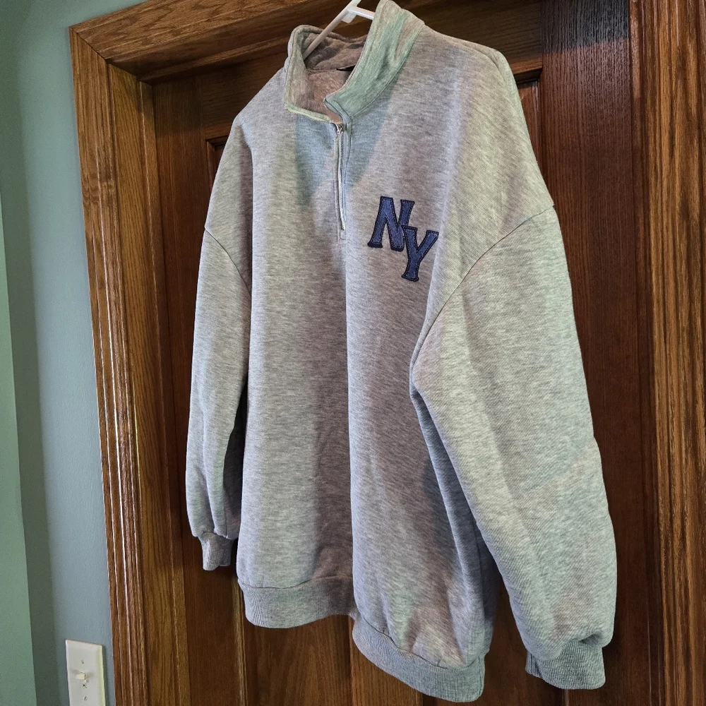 SHEIN Gray Fleece-Lined Sweatshirt - Picture 8 of 15